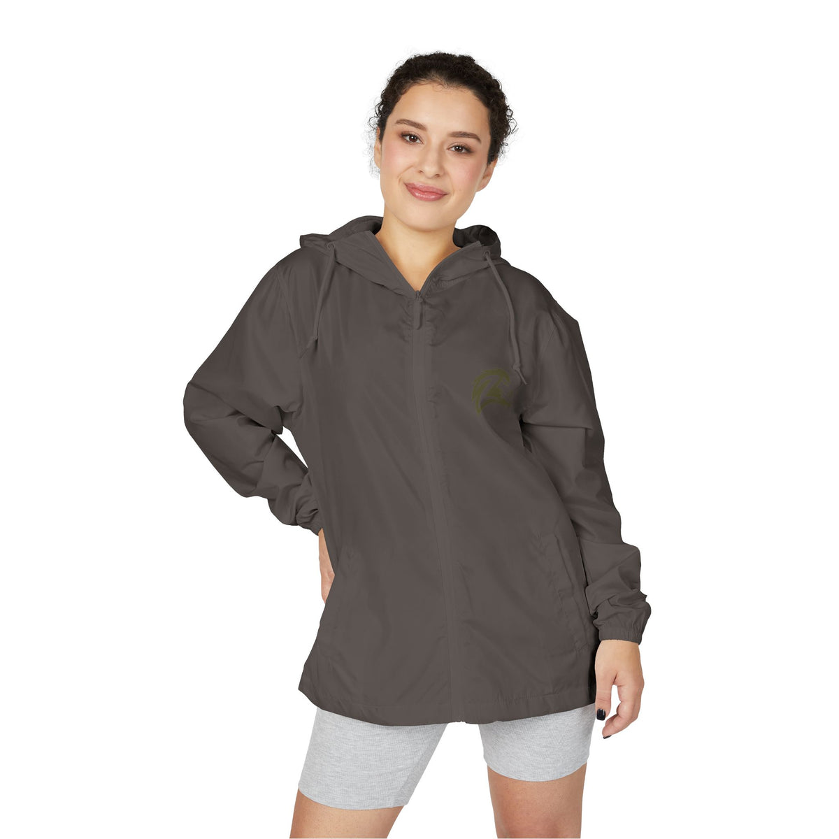 Lion Head Unisex Full-Zip Windbreaker Jacket