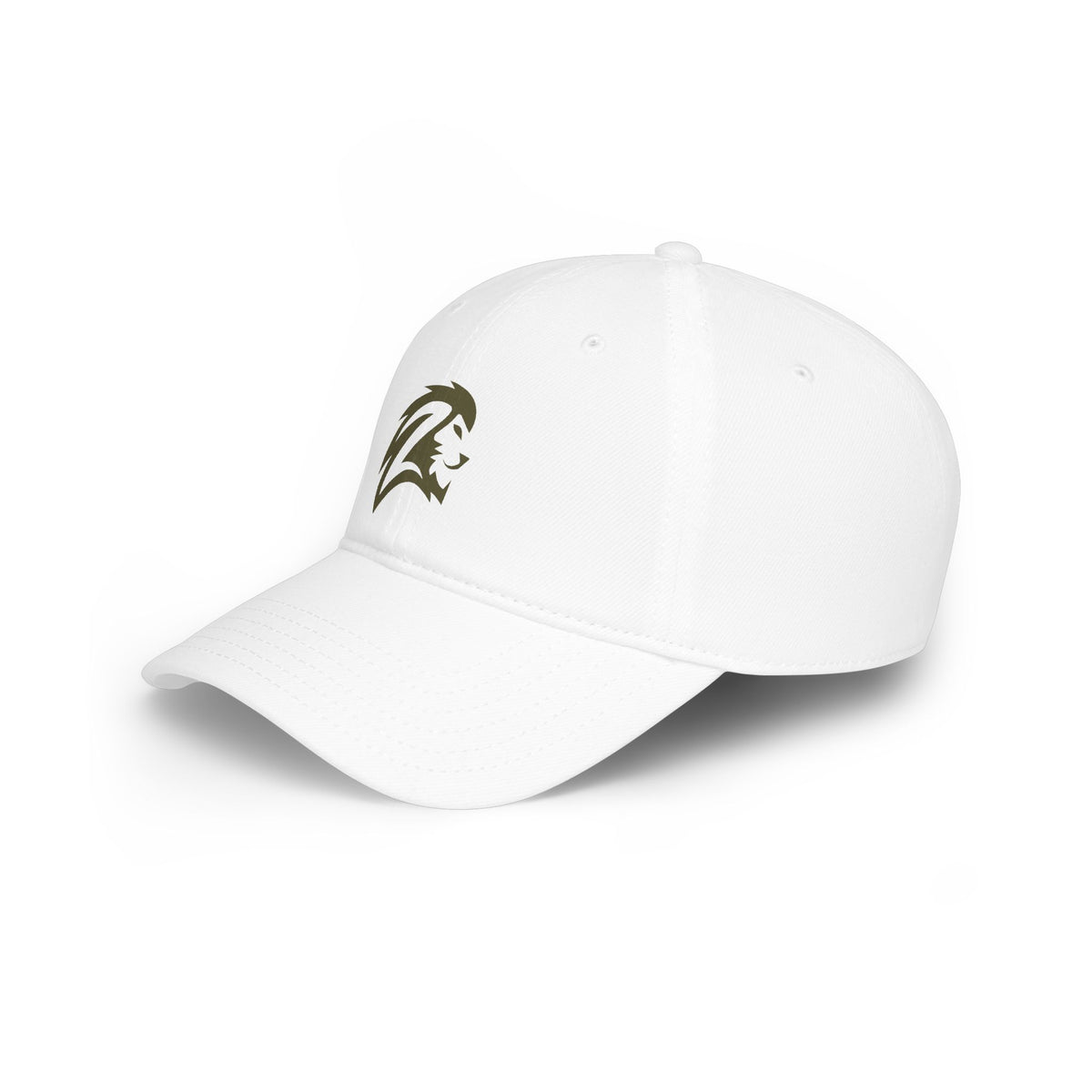 Lion Head Baseball Cap — Minimalist Athletic Logo Hat