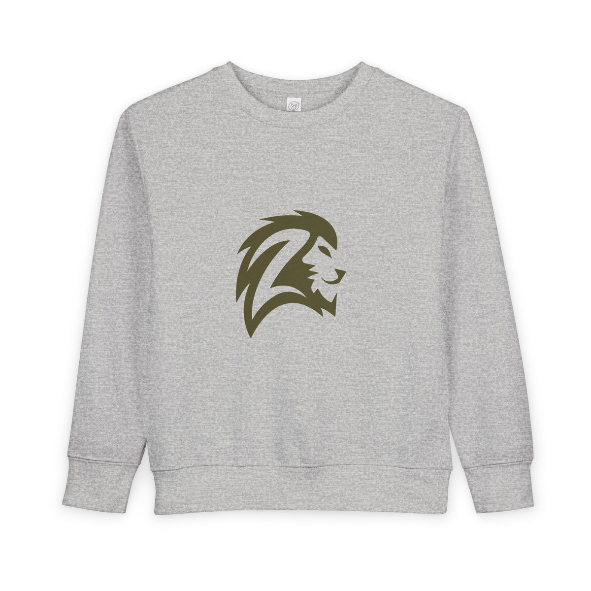 Toddler Sweatshirt — Minimalist Lion Head Graphic Kids Pullover