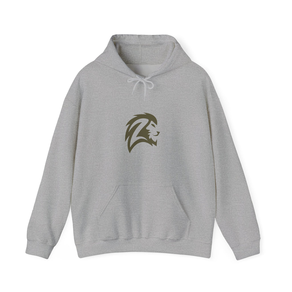 Lion Head Hoodie – Minimal Athletic Lion Logo Pullover - Unisex