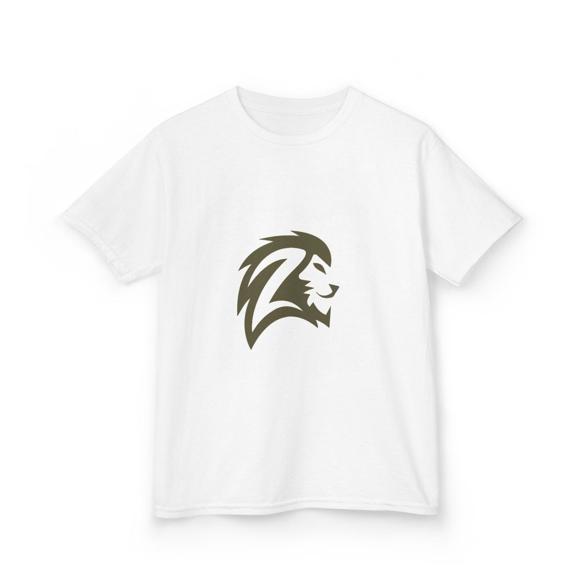 Kids T-Shirt — Brave Lion Head Graphic Tee for Boys & Girls