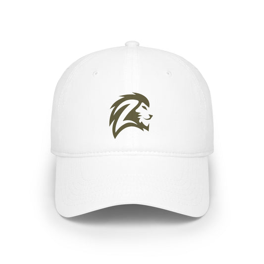 Lion Head Baseball Cap — Minimalist Athletic Logo Hat