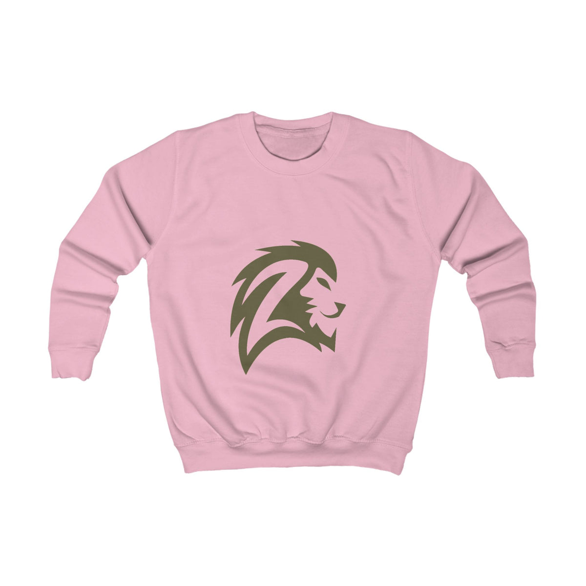 Kids Lion Crest Sweatshirt - Bold Tribal Lion Head Graphic Pullover for Boys & Girls