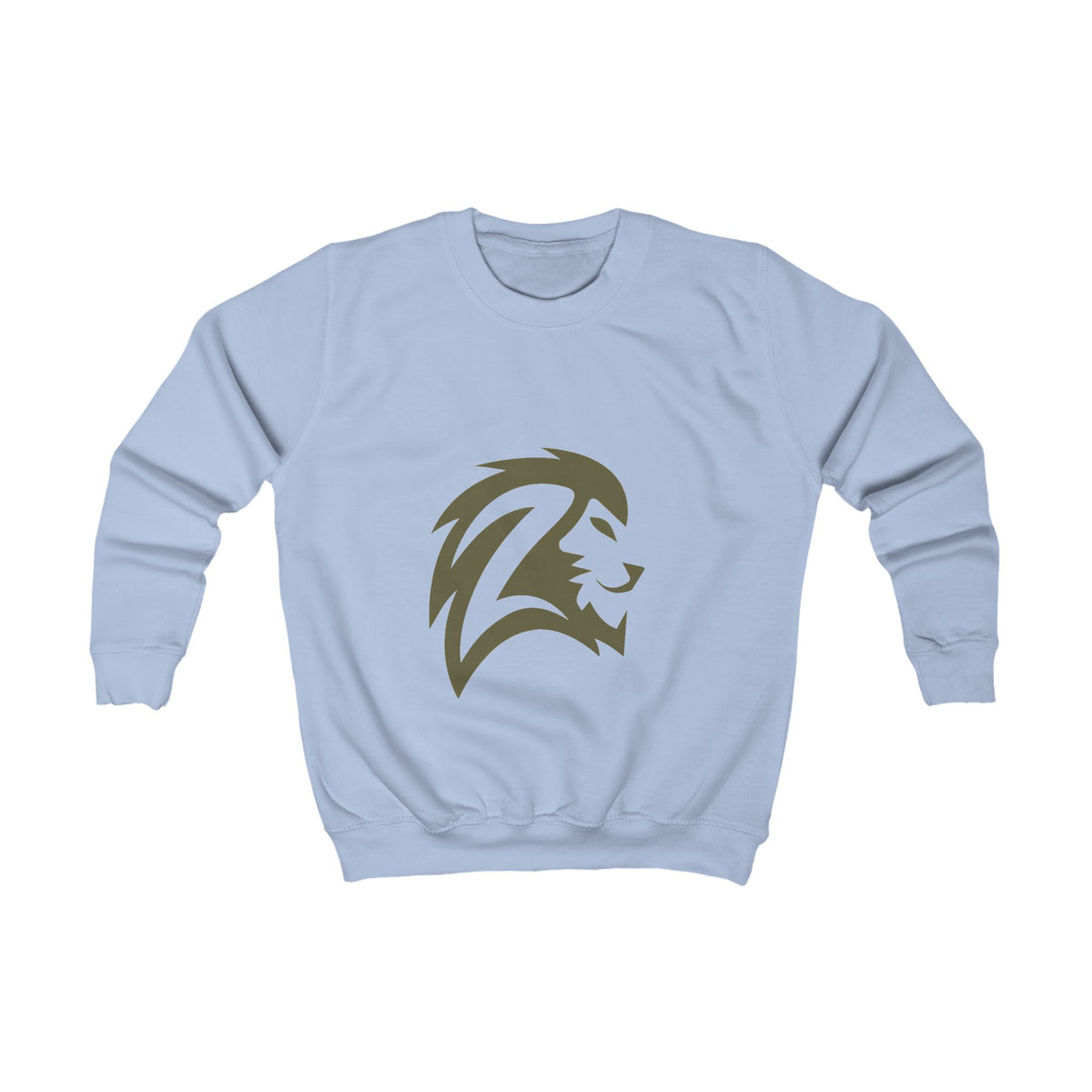 Kids Lion Crest Sweatshirt - Bold Tribal Lion Head Graphic Pullover for Boys & Girls