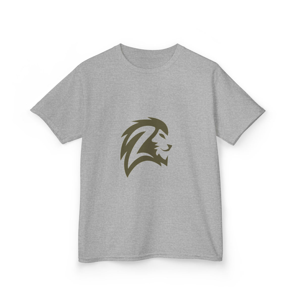 Kids T-Shirt — Brave Lion Head Graphic Tee for Boys & Girls