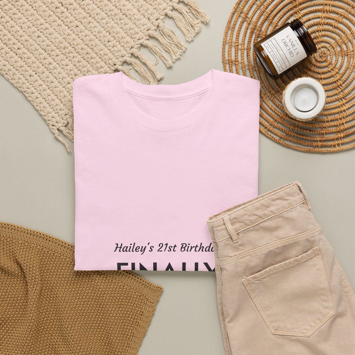 21st Birthday Tee — “Finally Legal” Personalized Party Shirt