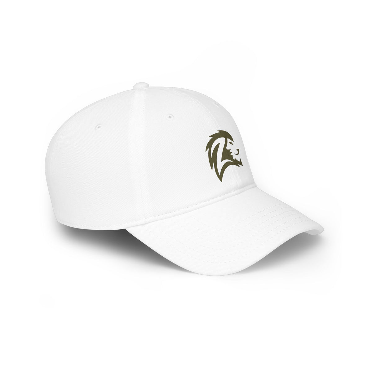 Lion Head Baseball Cap — Minimalist Athletic Logo Hat
