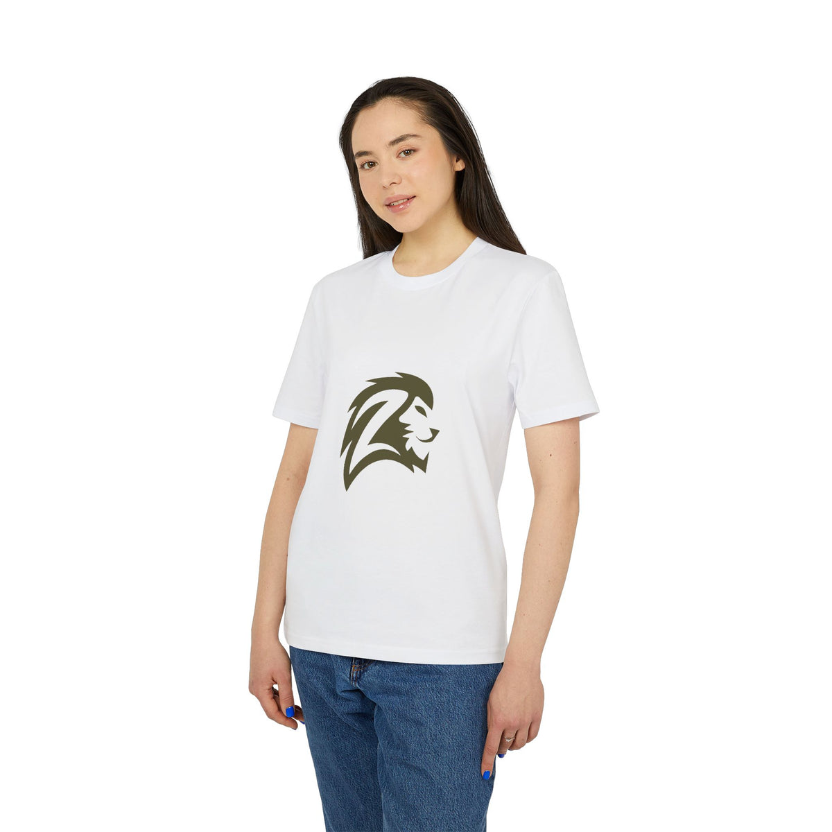 Lion Crest T-Shirt — Bold Minimalist Lion Head Graphic Tee