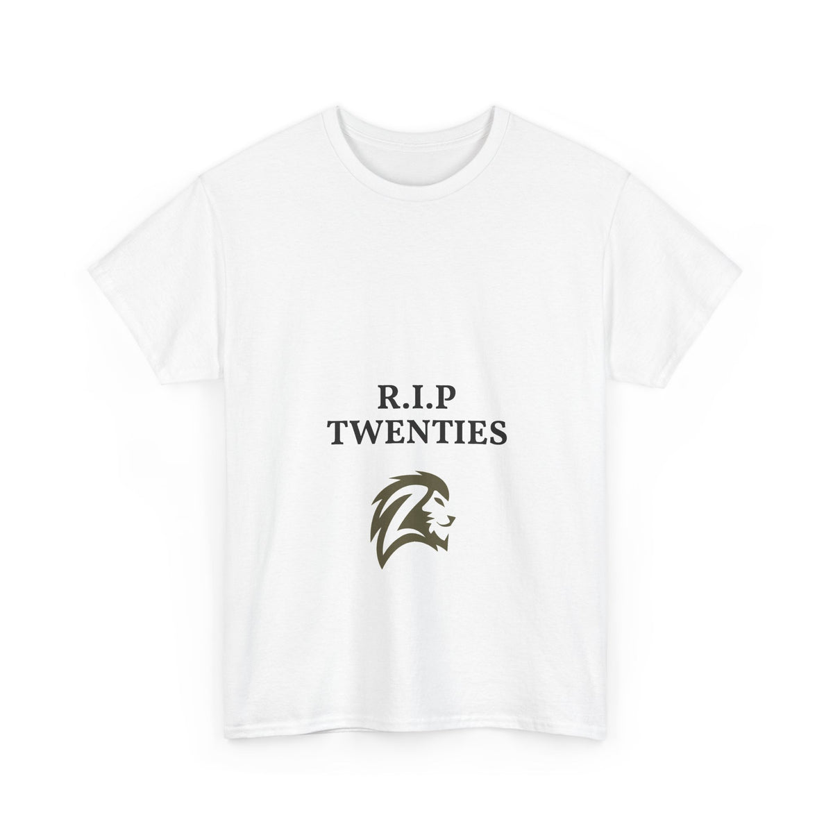 R.I.P. Twenties T-Shirt – Funny 30th Birthday Tee - Lion Head