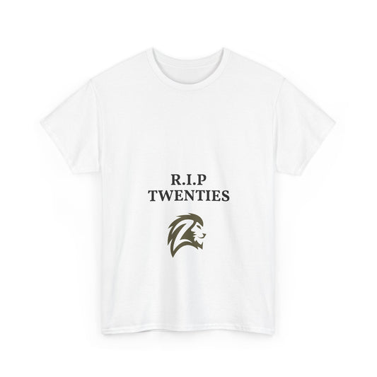 R.I.P. Twenties T-Shirt – Funny 30th Birthday Tee - Lion Head