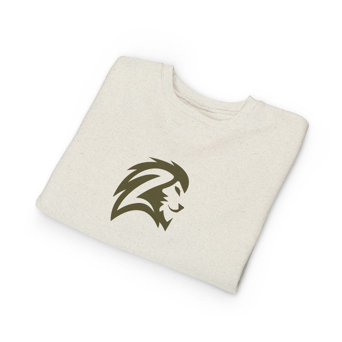 Toddler Sweatshirt — Minimalist Lion Head Graphic Kids Pullover