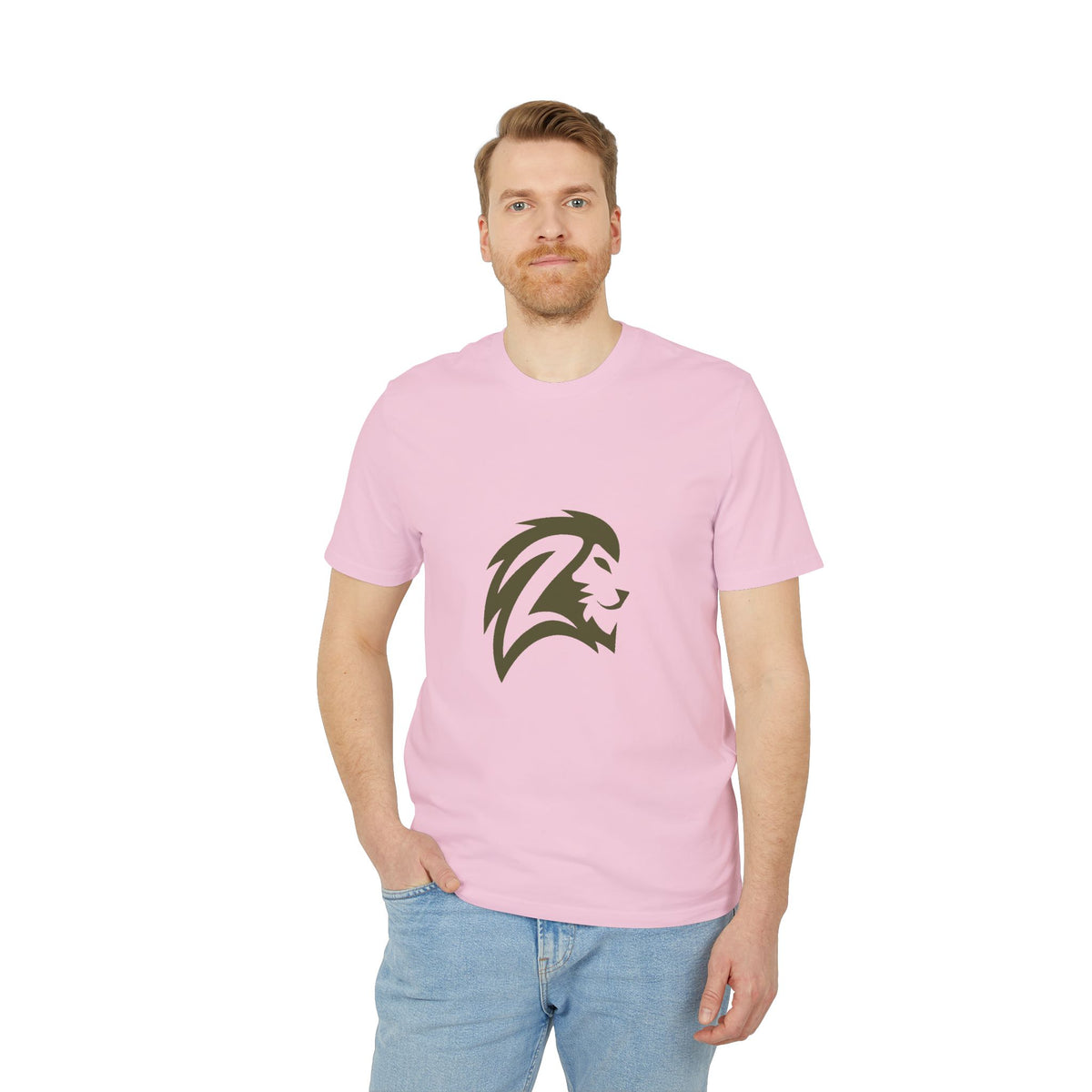 Lion Crest T-Shirt — Bold Minimalist Lion Head Graphic Tee