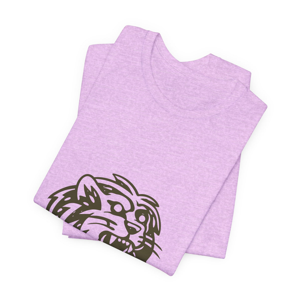 Roaring Lion Head Graphic Tee - Bold Vintage Mascot T-Shirt