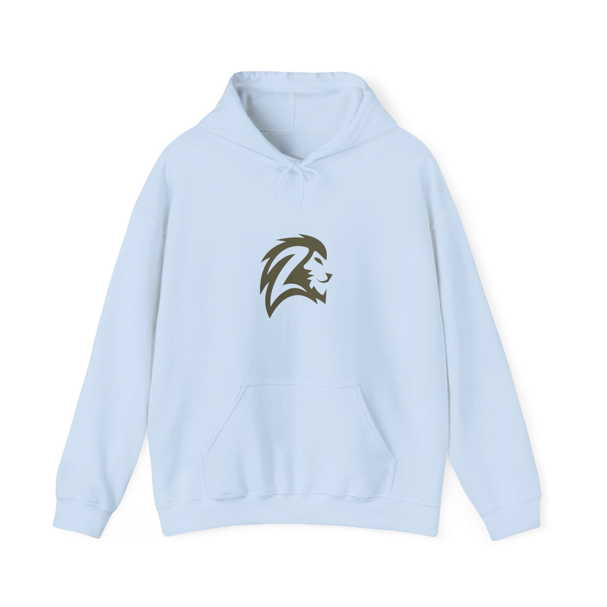 Lion Head Hoodie – Minimal Athletic Lion Logo Pullover - Unisex