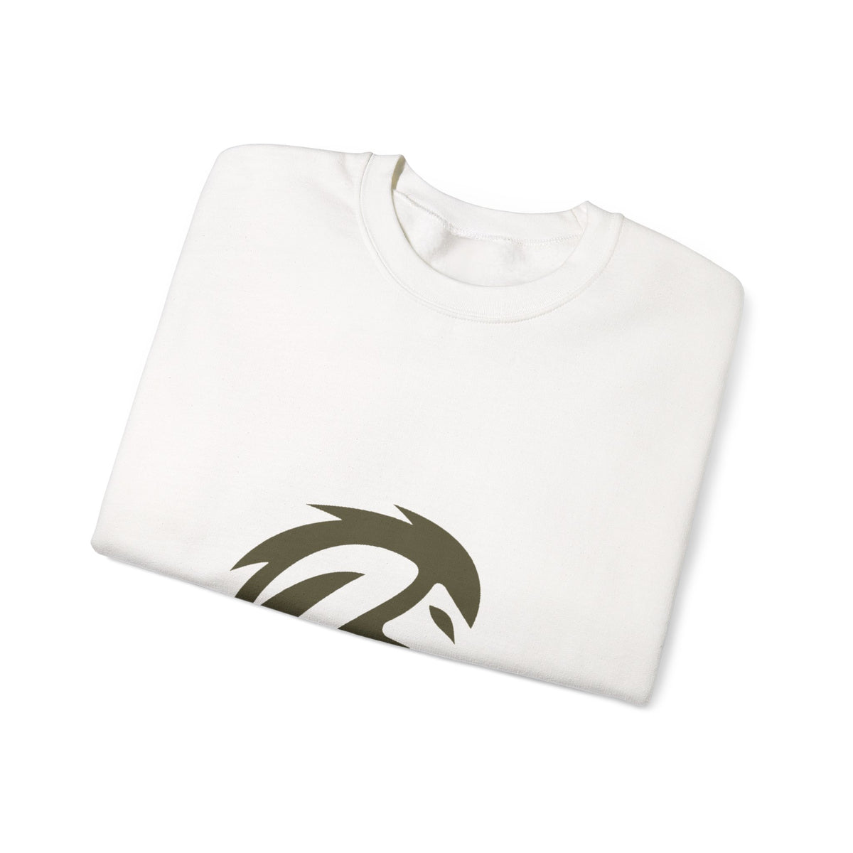 Lion Head Crewneck Sweatshirt — Minimal Bold Mascot Design - Unisex