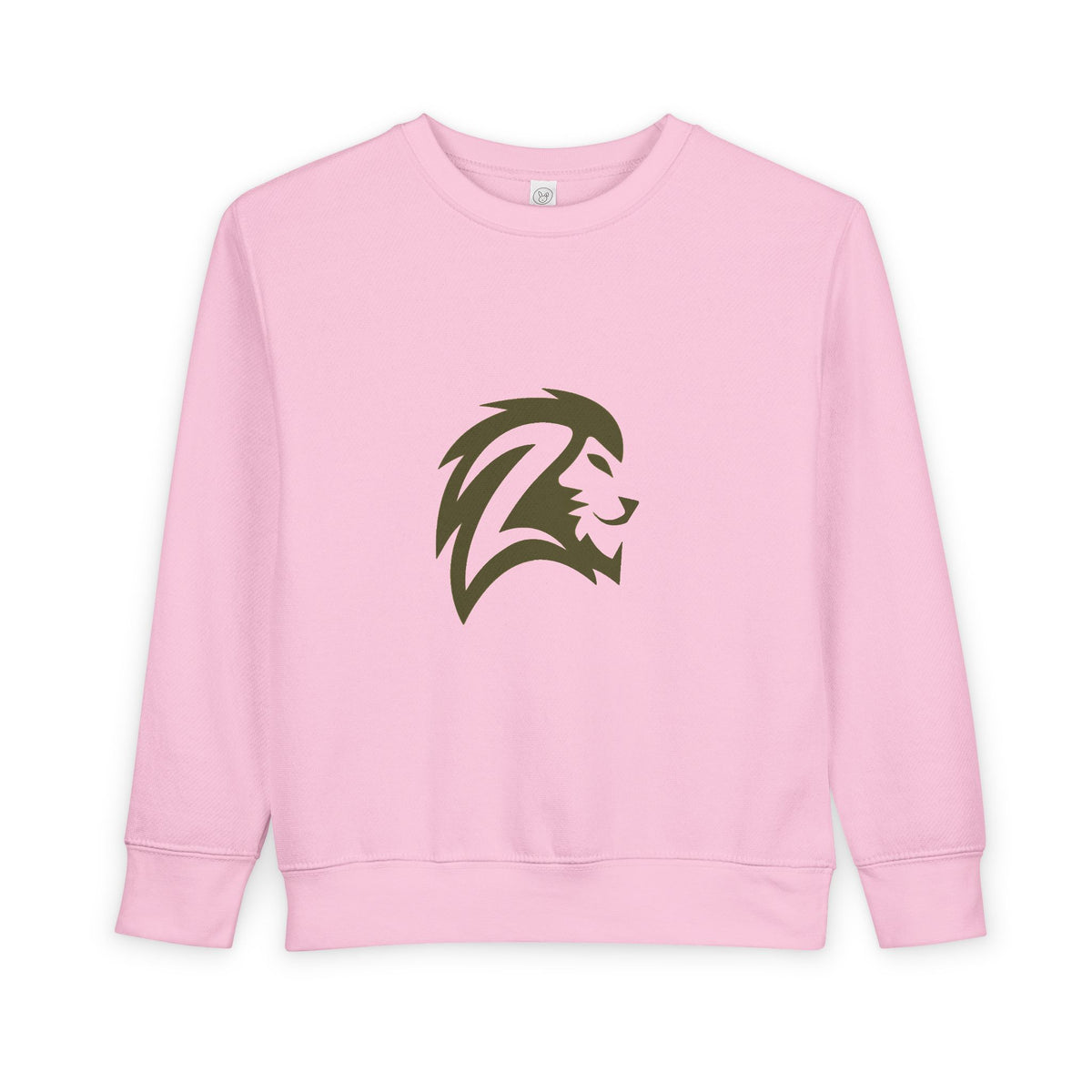 Toddler Sweatshirt — Minimalist Lion Head Graphic Kids Pullover
