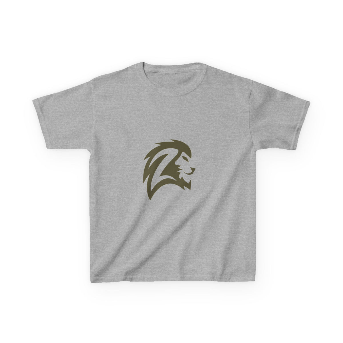 Kids T-Shirt — Brave Lion Head Graphic Tee for Boys & Girls