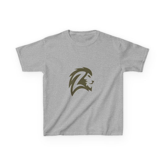 Kids T-Shirt — Brave Lion Head Graphic Tee for Boys & Girls