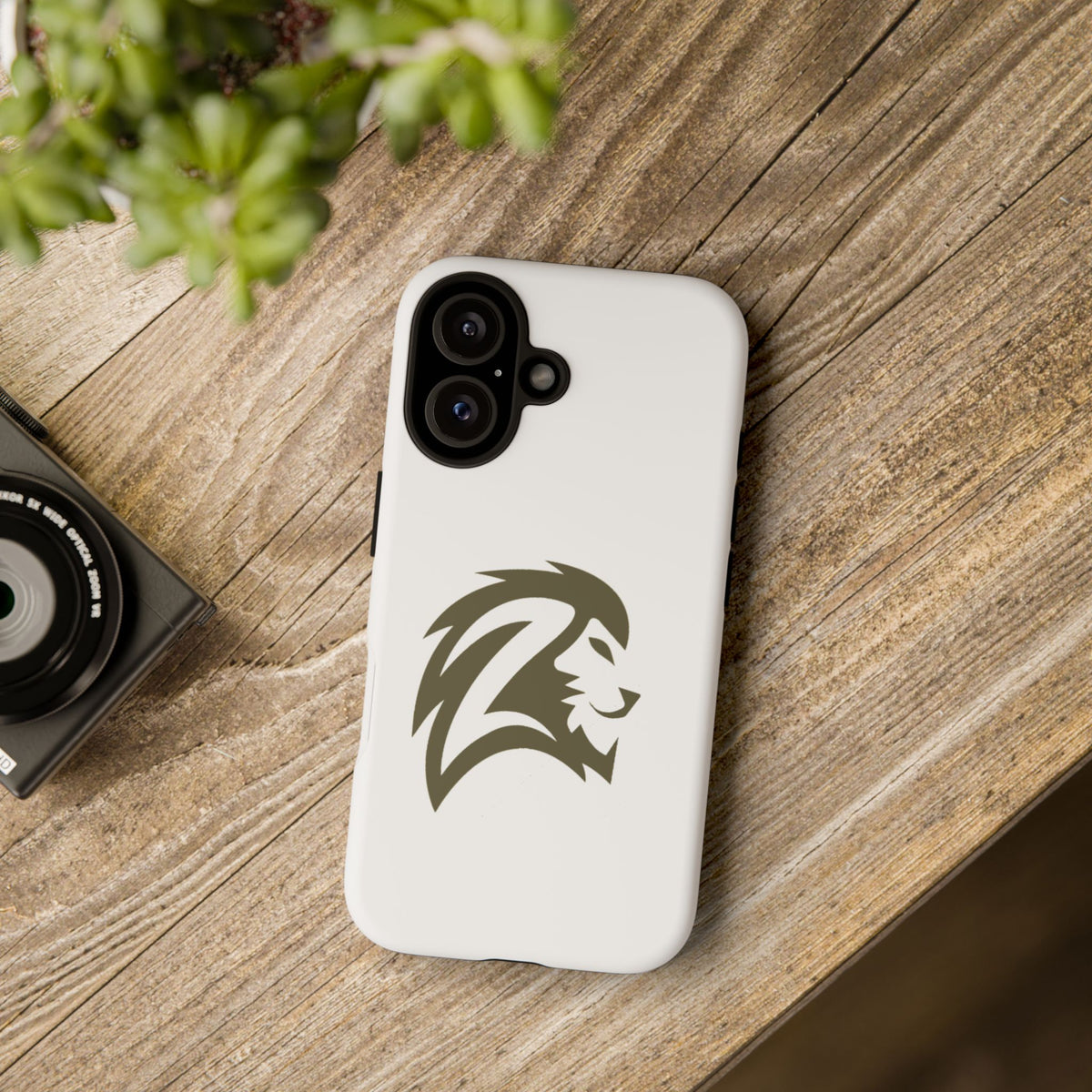 Lion Head Tough Phone Case – Minimalist Protective iPhone Cover
