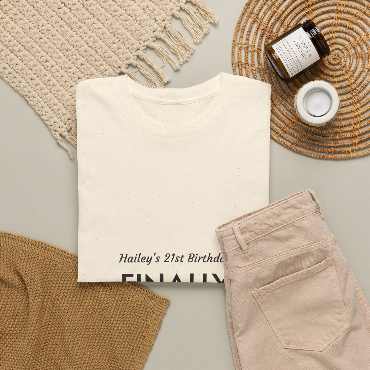 21st Birthday Tee — “Finally Legal” Personalized Party Shirt