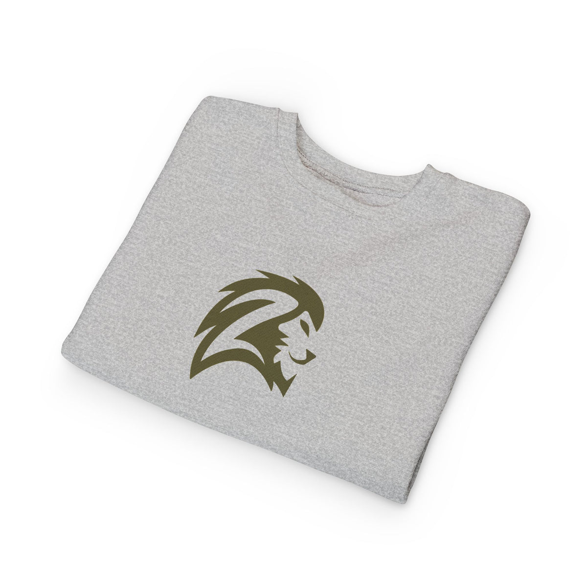 Toddler Sweatshirt — Minimalist Lion Head Graphic Kids Pullover