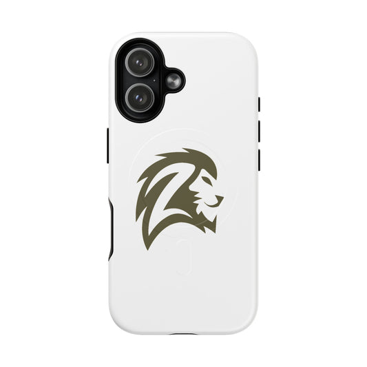 Lion Head Crest Tough Magnetic Phone Case — Durable Magnetic Snap-On Protective Cover
