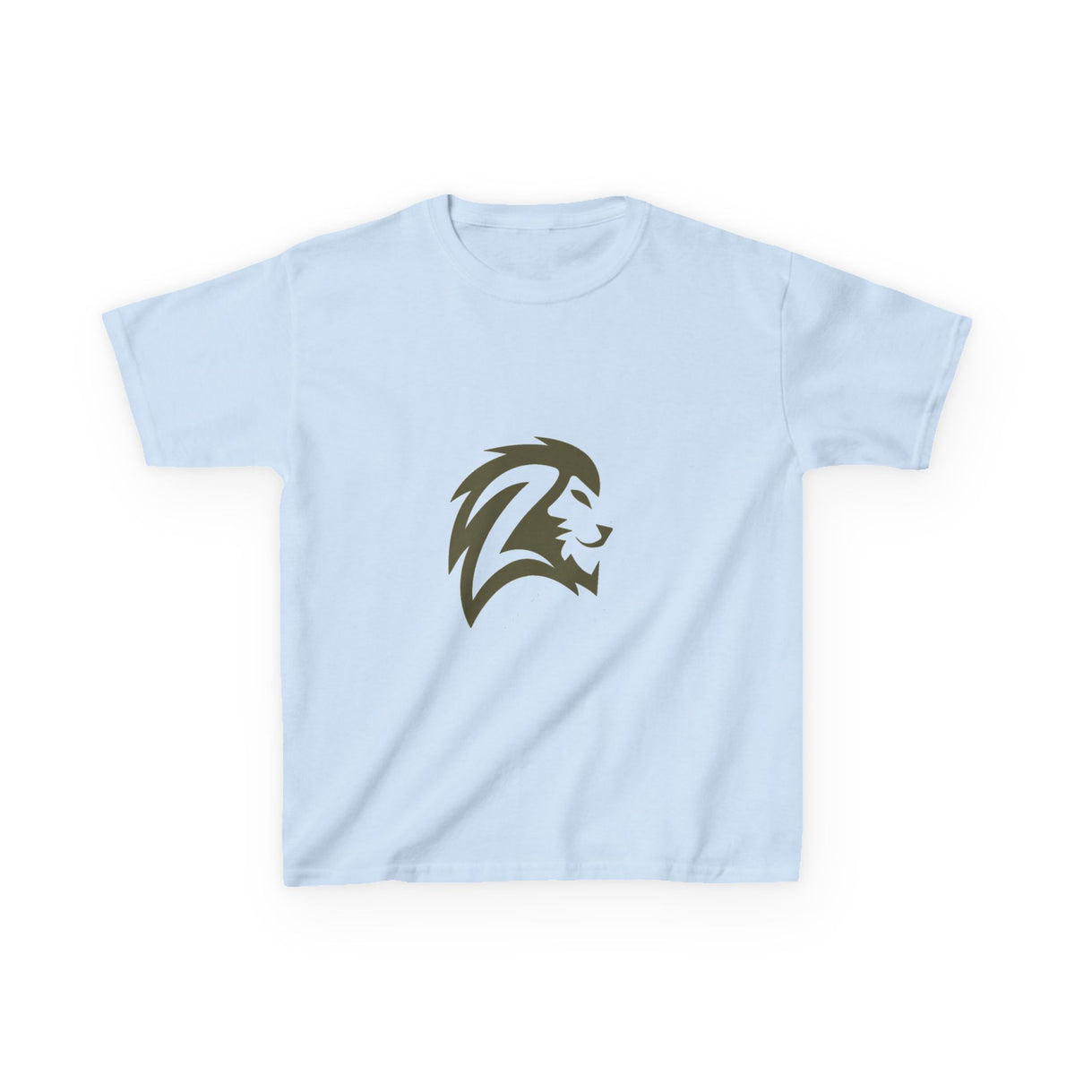 Kids T-Shirt — Brave Lion Head Graphic Tee for Boys & Girls