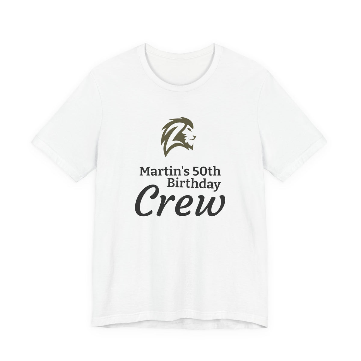 Birthday Crew T‑Shirt — Personalized "Martin's 50th Birthday Crew" Party Tee
