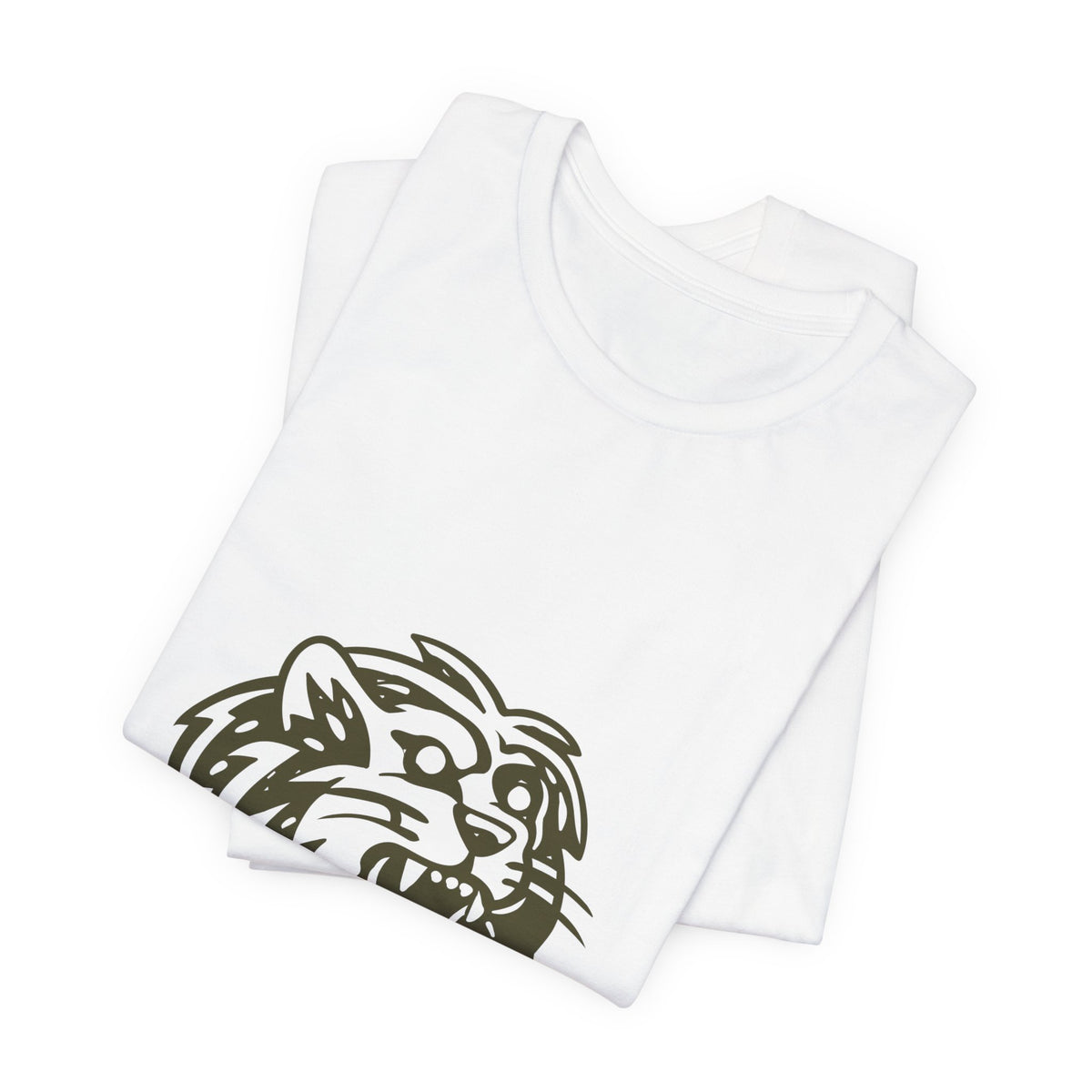 Roaring Lion Head Graphic Tee - Bold Vintage Mascot T-Shirt