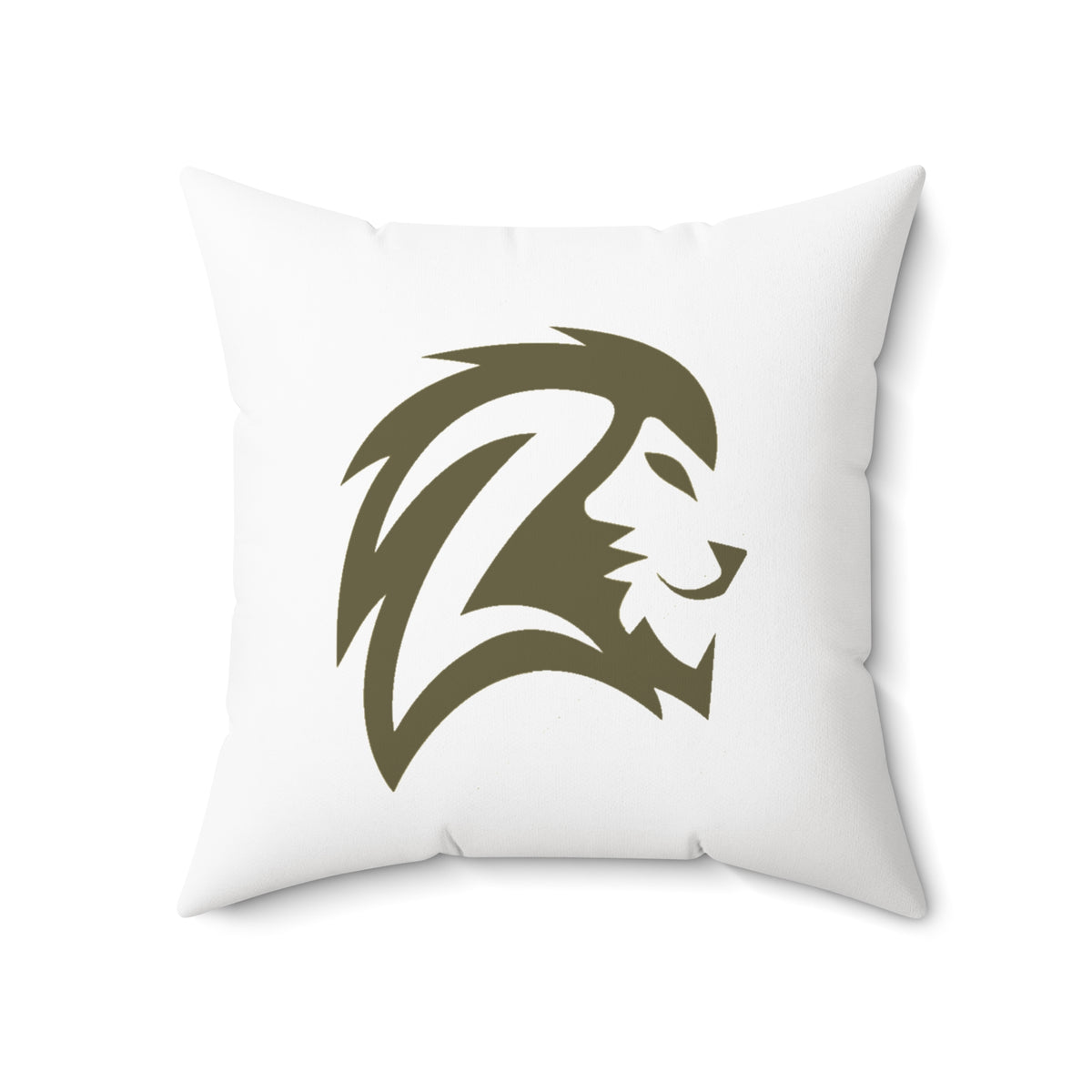 Lion Head Decorative Pillow — Modern Tribal Mascot Accent Cushion