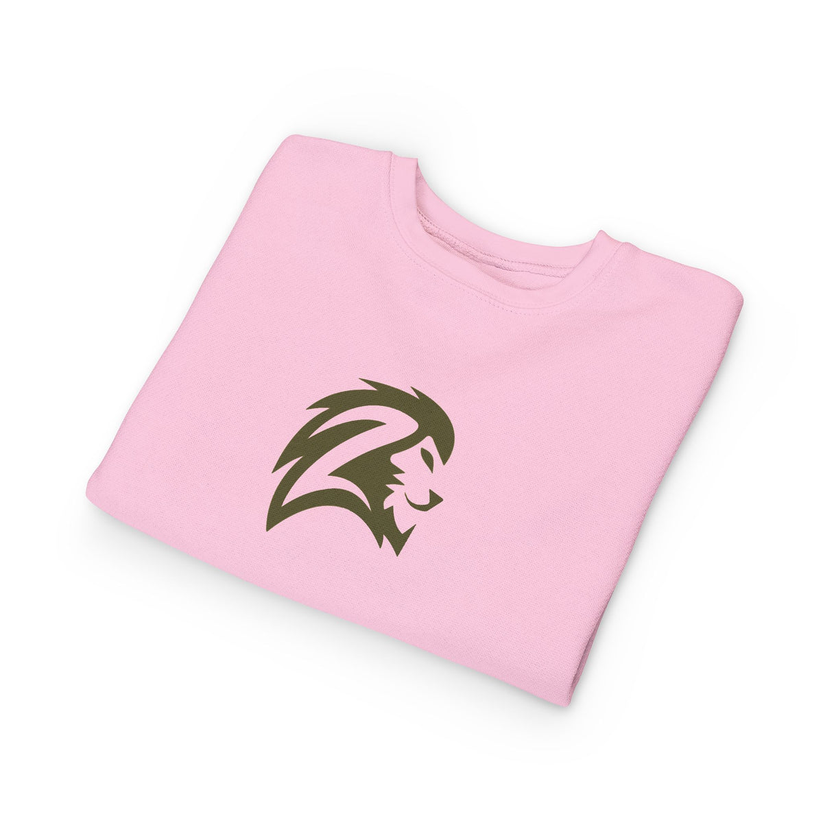 Toddler Sweatshirt — Minimalist Lion Head Graphic Kids Pullover
