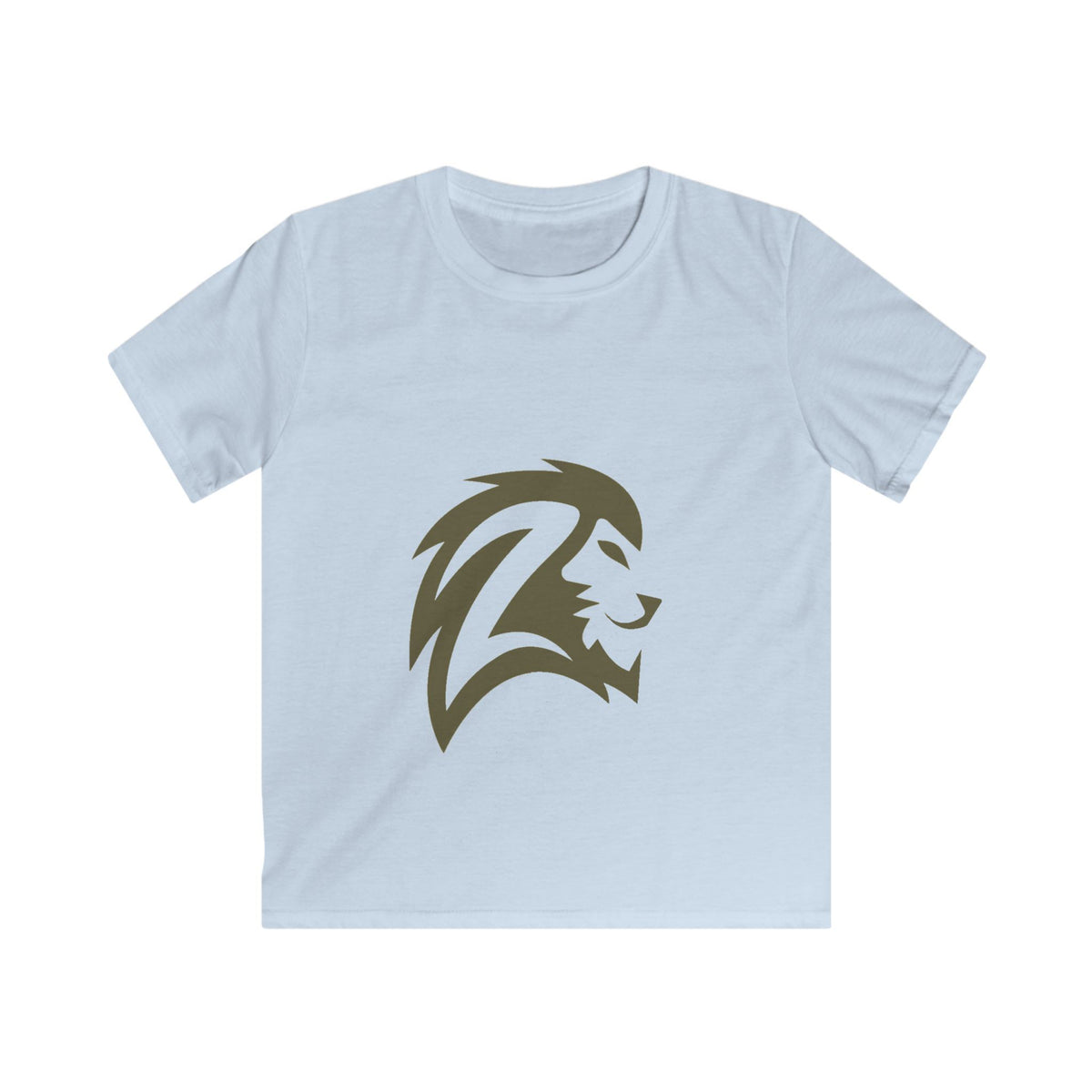 Kids T-Shirt — Bold Lion Head Graphic Tee for Boys & Girls