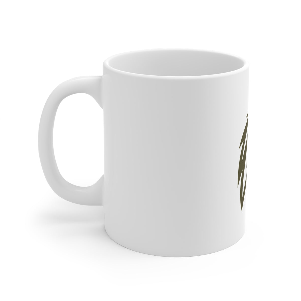 Lion Head Ceramic Coffee Mug — Minimalist Bold Lion Logo, 11oz & 15oz