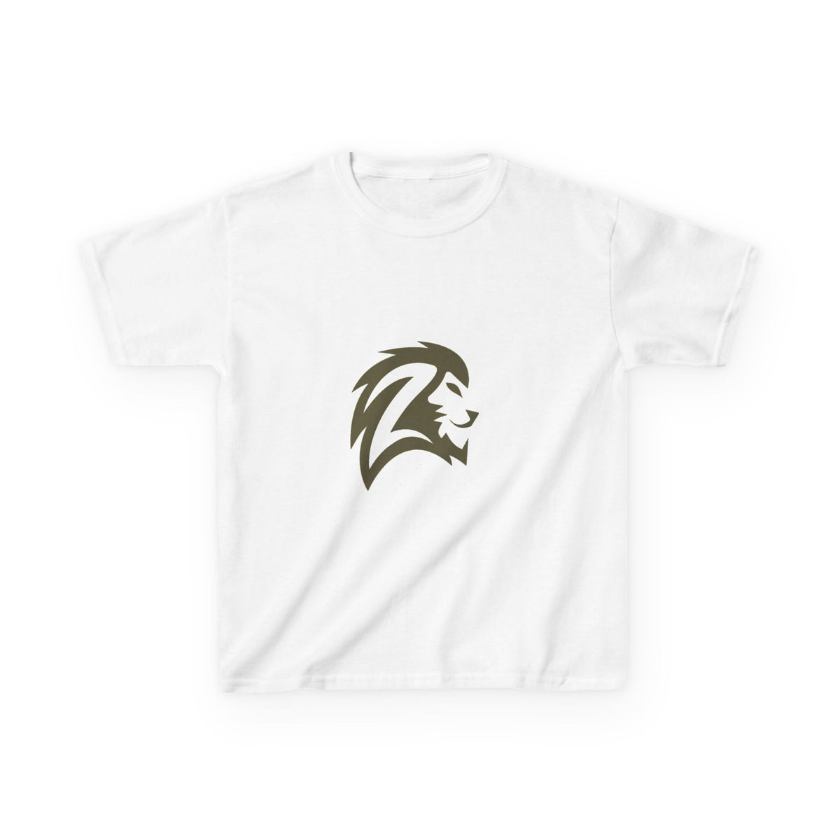 Kids T-Shirt — Brave Lion Head Graphic Tee for Boys & Girls
