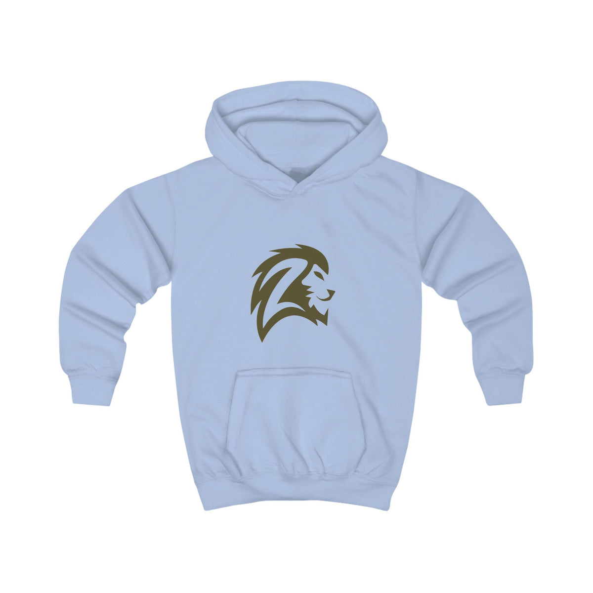 Kids Hoodie with Gold Lion Head Logo – Youth Athletic School Spirit Sweatshirt