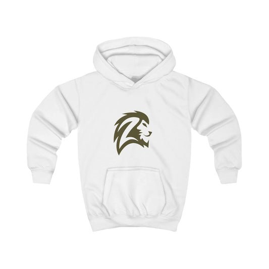 Kids Hoodie with Gold Lion Head Logo – Youth Athletic School Spirit Sweatshirt